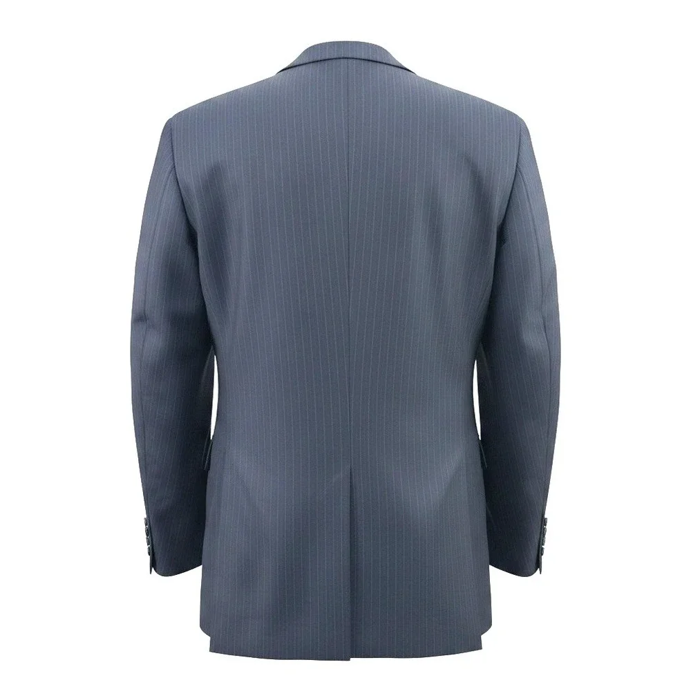 Ermenegildo Zegna Pinstripe Wool‑Silk Suit 44L Classic Italian‎